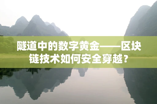 隧道中的数字黄金——区块链技术如何安全穿越？