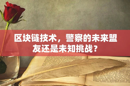区块链技术，警察的未来盟友还是未知挑战？
