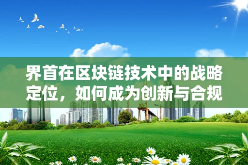 界首在区块链技术中的战略定位，如何成为创新与合规的交汇点？