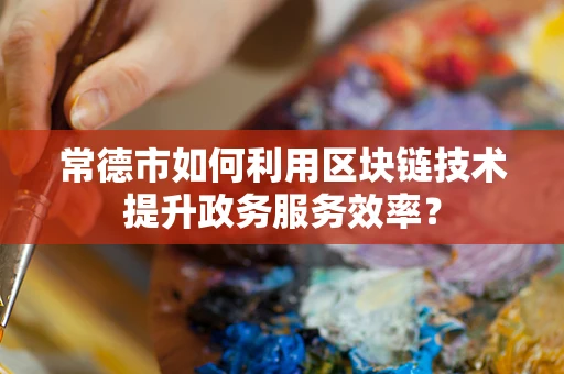 常德市如何利用区块链技术提升政务服务效率？