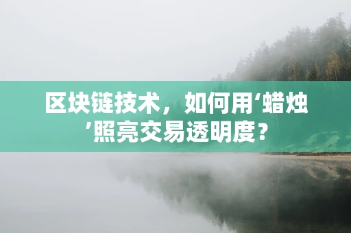区块链技术，如何用‘蜡烛’照亮交易透明度？