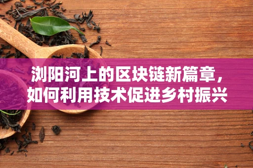 浏阳河上的区块链新篇章，如何利用技术促进乡村振兴？