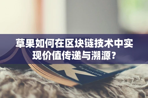 草果如何在区块链技术中实现价值传递与溯源？
