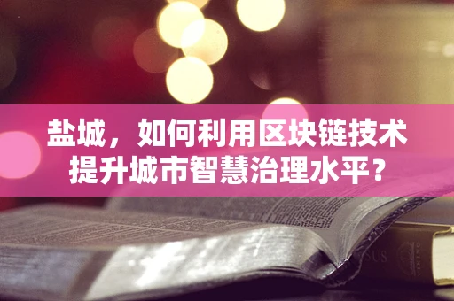 盐城，如何利用区块链技术提升城市智慧治理水平？