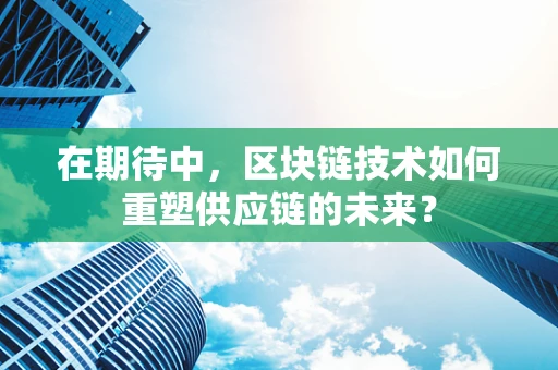 在期待中，区块链技术如何重塑供应链的未来？