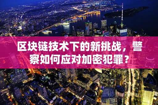 区块链技术下的新挑战，警察如何应对加密犯罪？