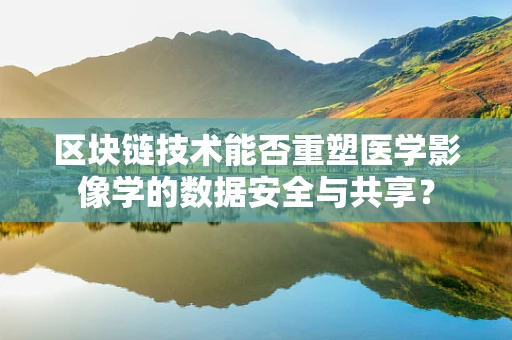 区块链技术能否重塑医学影像学的数据安全与共享？