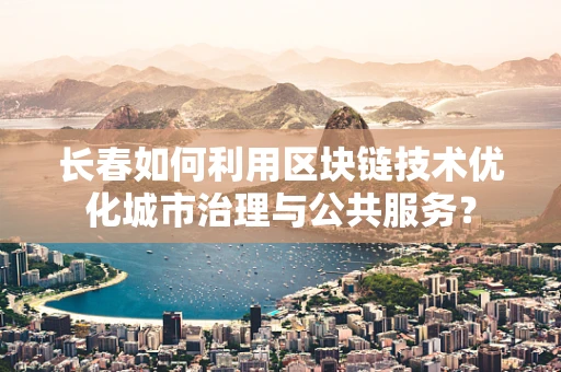 长春如何利用区块链技术优化城市治理与公共服务？