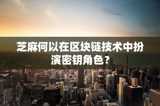 芝麻何以在区块链技术中扮演密钥角色？