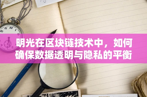 明光在区块链技术中，如何确保数据透明与隐私的平衡？