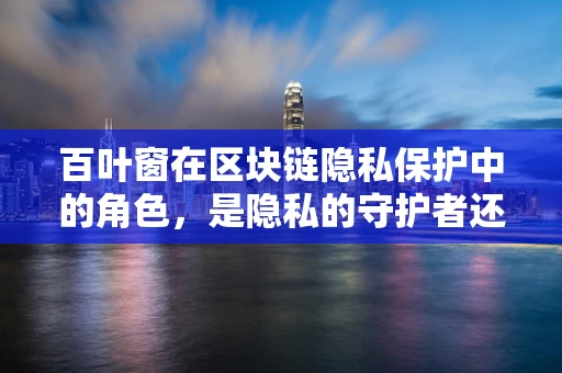 百叶窗在区块链隐私保护中的角色，是隐私的守护者还是透明的窗户？