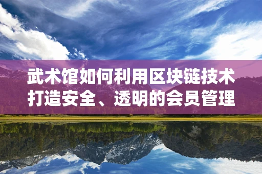 武术馆如何利用区块链技术打造安全、透明的会员管理系统？