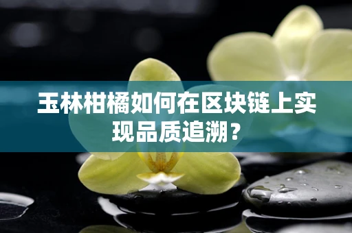 玉林柑橘如何在区块链上实现品质追溯？