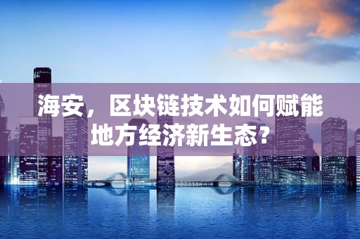 海安，区块链技术如何赋能地方经济新生态？