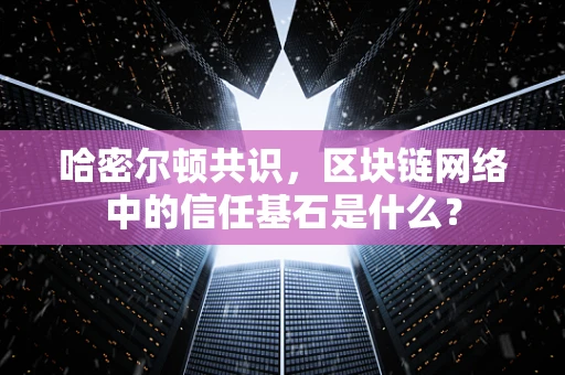 哈密尔顿共识，区块链网络中的信任基石是什么？