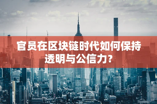 官员在区块链时代如何保持透明与公信力？