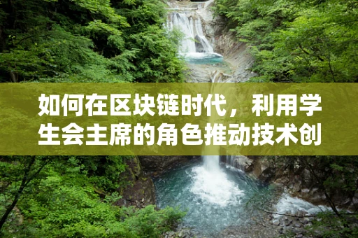 如何在区块链时代，利用学生会主席的角色推动技术创新与社区建设？