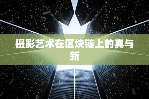 摄影艺术在区块链上的真与新