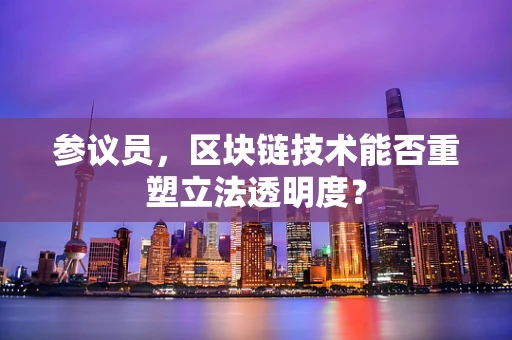 参议员，区块链技术能否重塑立法透明度？