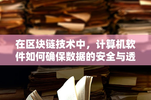 在区块链技术中，计算机软件如何确保数据的安全与透明？