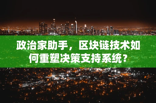 政治家助手，区块链技术如何重塑决策支持系统？