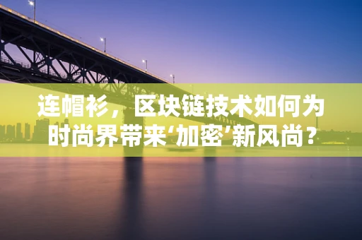 连帽衫，区块链技术如何为时尚界带来‘加密’新风尚？