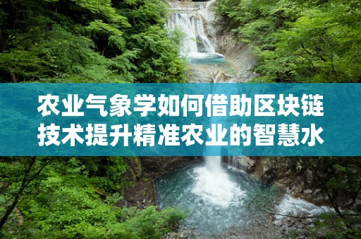 农业气象学如何借助区块链技术提升精准农业的智慧水平？